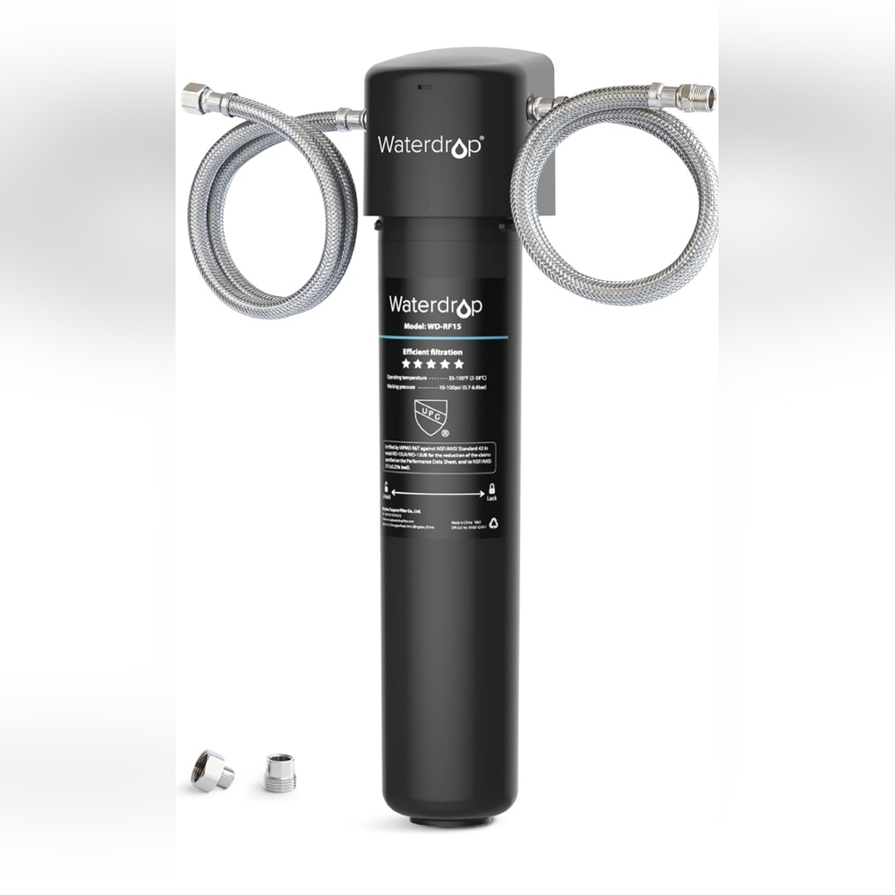 Waterdrop 15UA Under Sink Water Filter System, Reduces Lead, Chlorine, Bad Taste